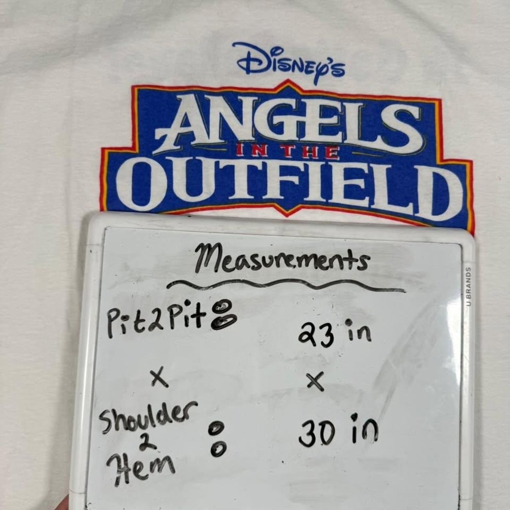 Vintage 1994 Rare Disney Angels in the Outfield T-Shirt XL Movie Promo White - Picture 3 of 9